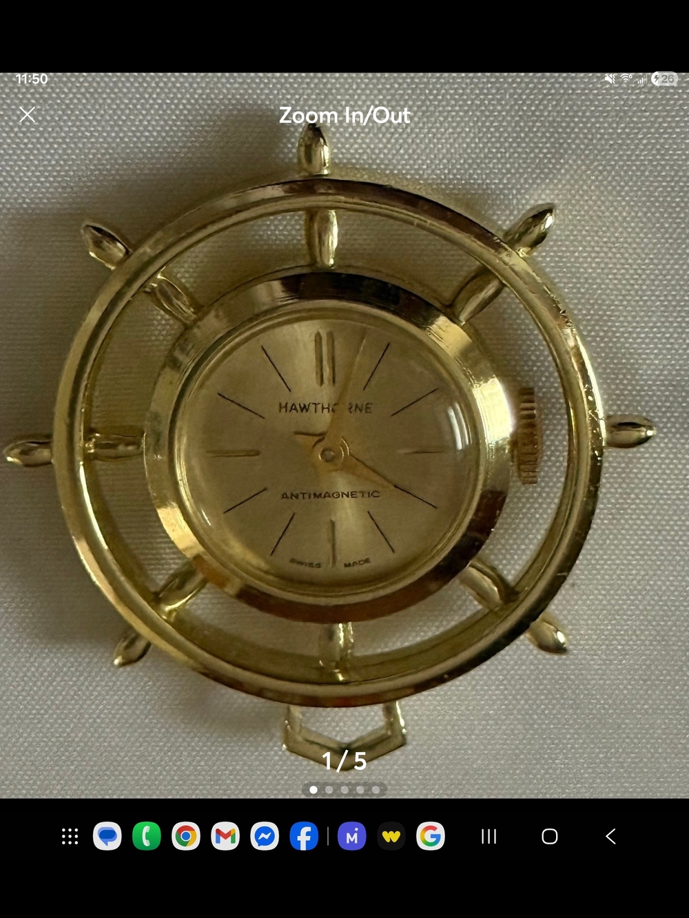 Hawthorne Gold-Tone Men's Antimagnetic Watch